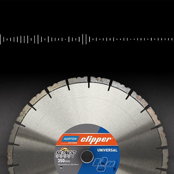 Norton Clipper Pro Silencio 350mm blade sound frequency