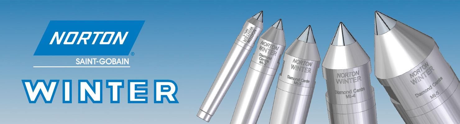 Norton Winter diamond centres for cylindrical machining