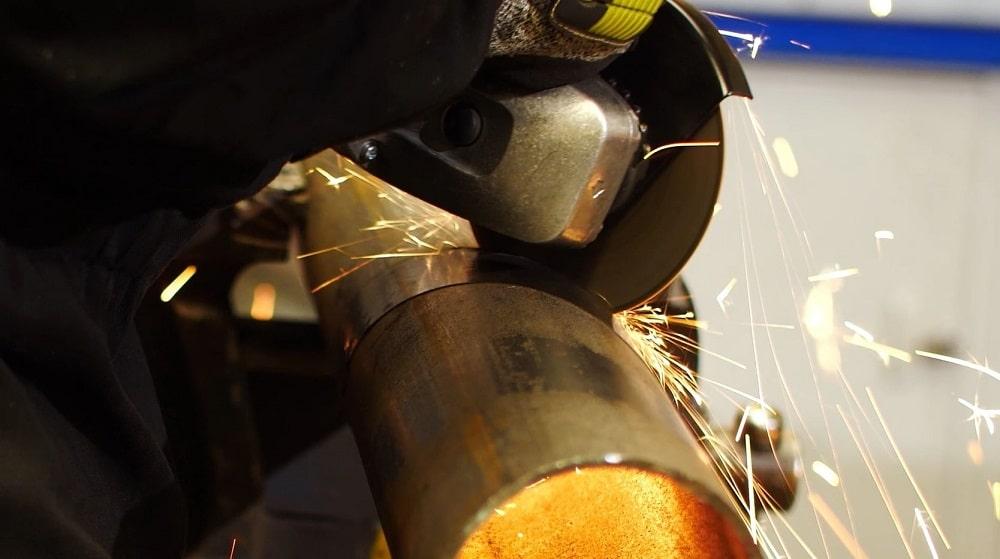 pipe chimney cutting for bbq