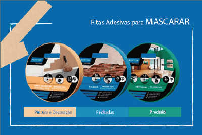 Fitas Adesivas para Mascarar