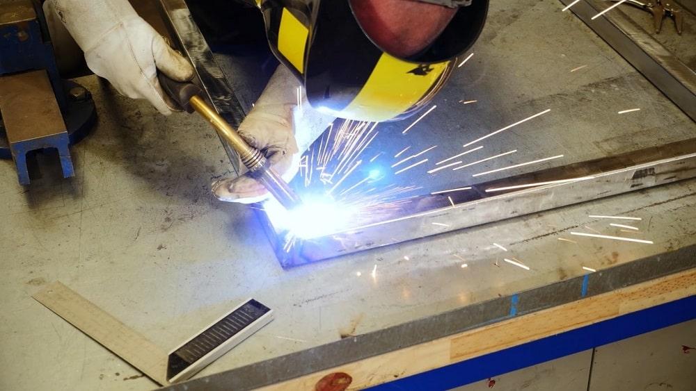 welding the bbq frame